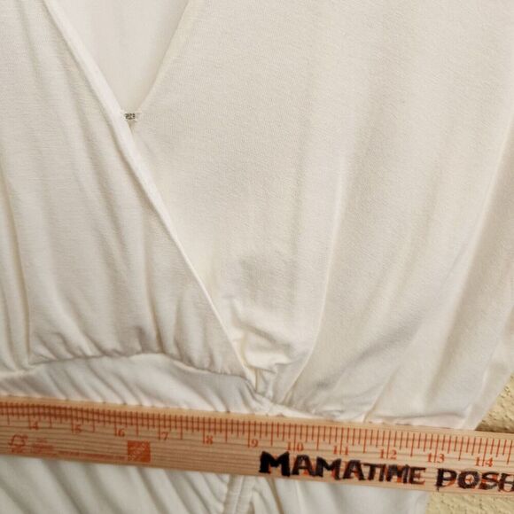 Lovers & Friends Jet Dress in White NWOT Size M Mini Long Sleeve Ruched Revolve - Picture 10 of 12